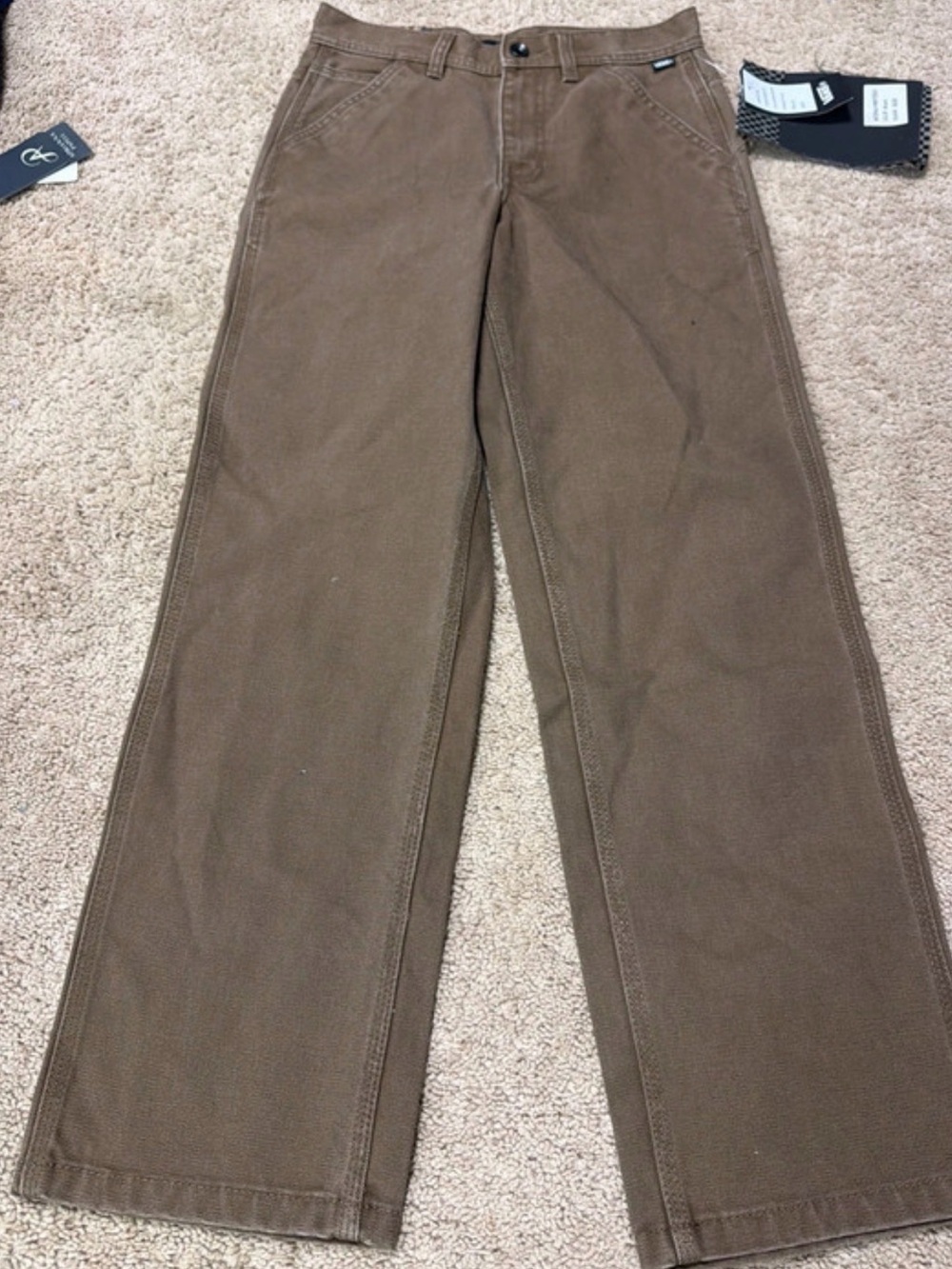 Youth Brown carpenter pants NWT
